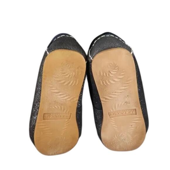 Sperry Shoes Women 6 Moccasin Flats Slip On Leather Metallic Shimmer Slipper Bow - Picture 7 of 14
